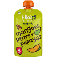 Een afbeelding van Ella's kitchen Mango's, peren + papaya's 4m+ bio