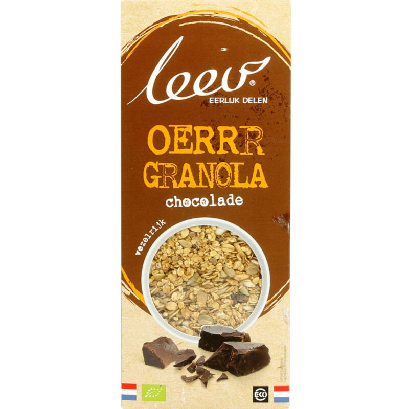 Een afbeelding van Leev Bio granola chocolade & kokos 350gram