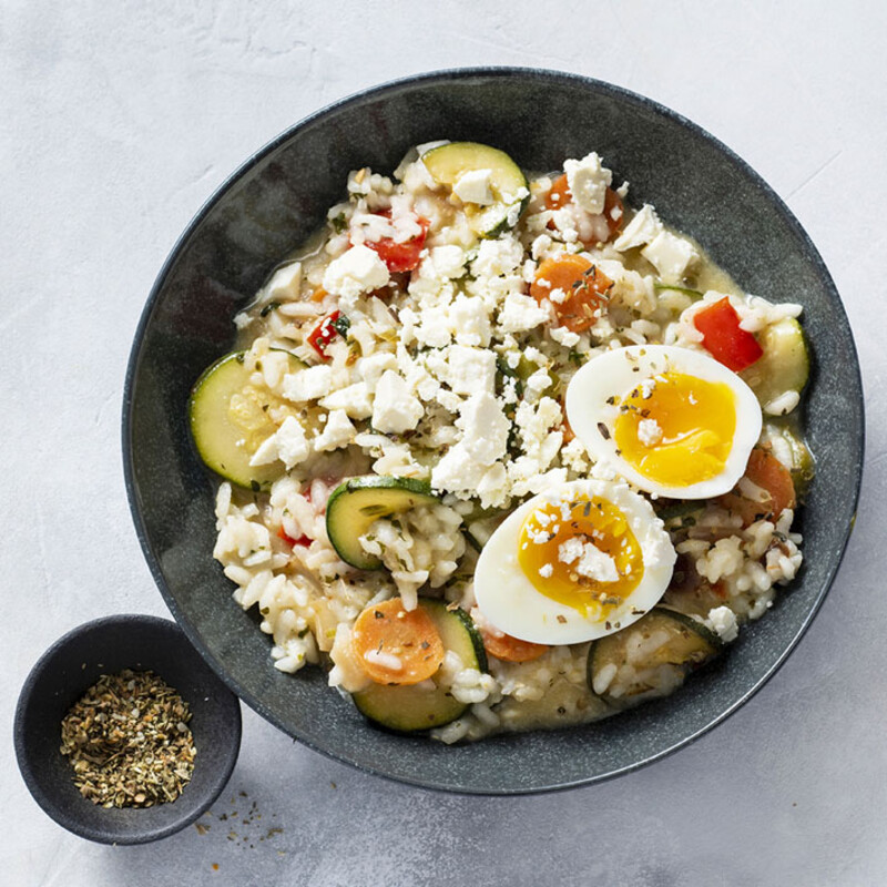 Allerhande Box Zomerse risotto met zachtgekookt eitje reserveren ...