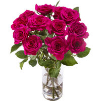 Een afbeelding van AH Dozijn rozen roze