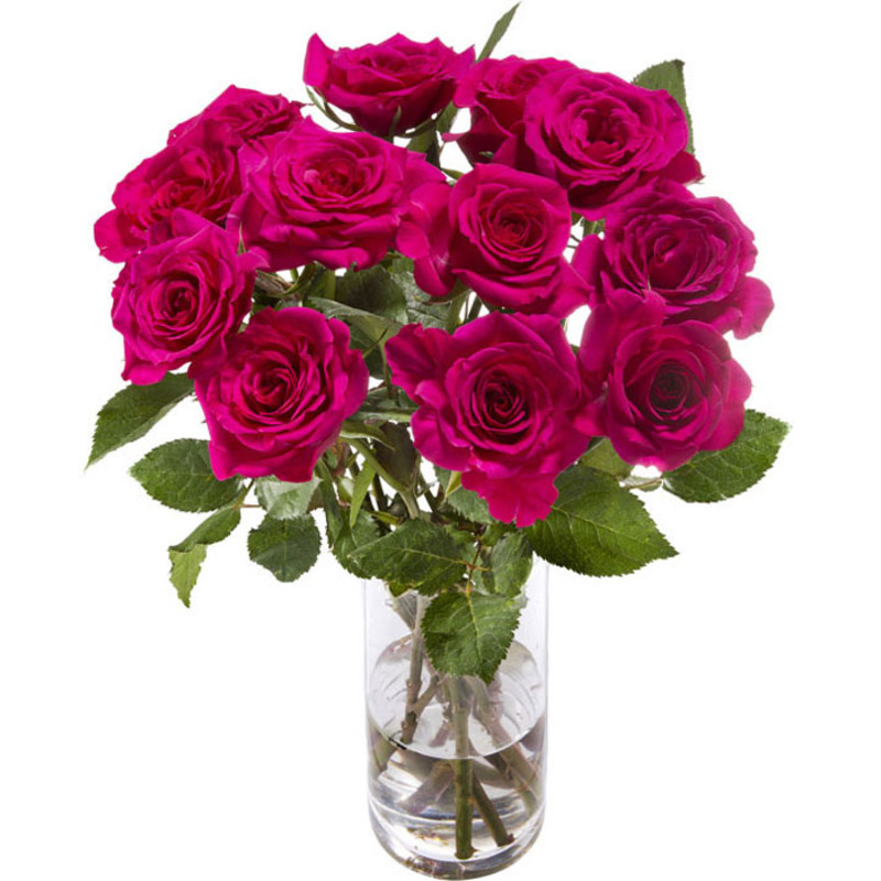 Een afbeelding van AH Dozijn rozen roze