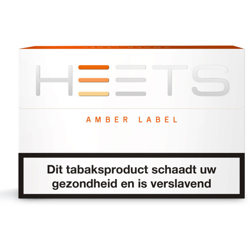 Een afbeelding van Heets amber label