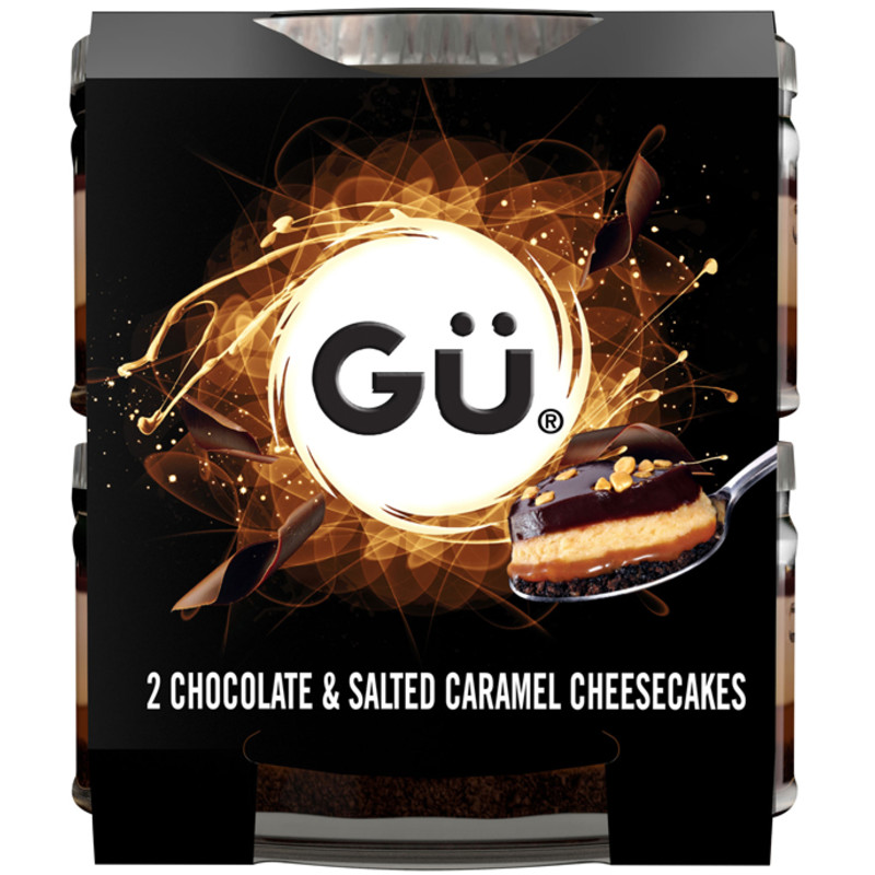 Een afbeelding van Gü Chocolate & salted caramel cheesecakes