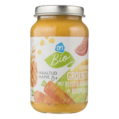 pdp-image-AH Biologisch Gemeng groente met rijst en kalkoen 8m+