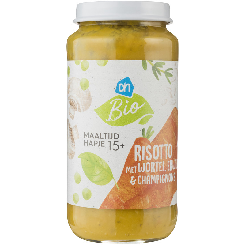 Een afbeelding van AH Biologisch Risotto met wortel 15m+