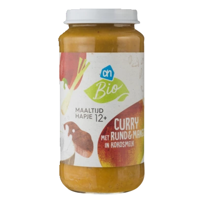 pdp-image-AH Biologisch Curry met rund en mango in kokos 12m+