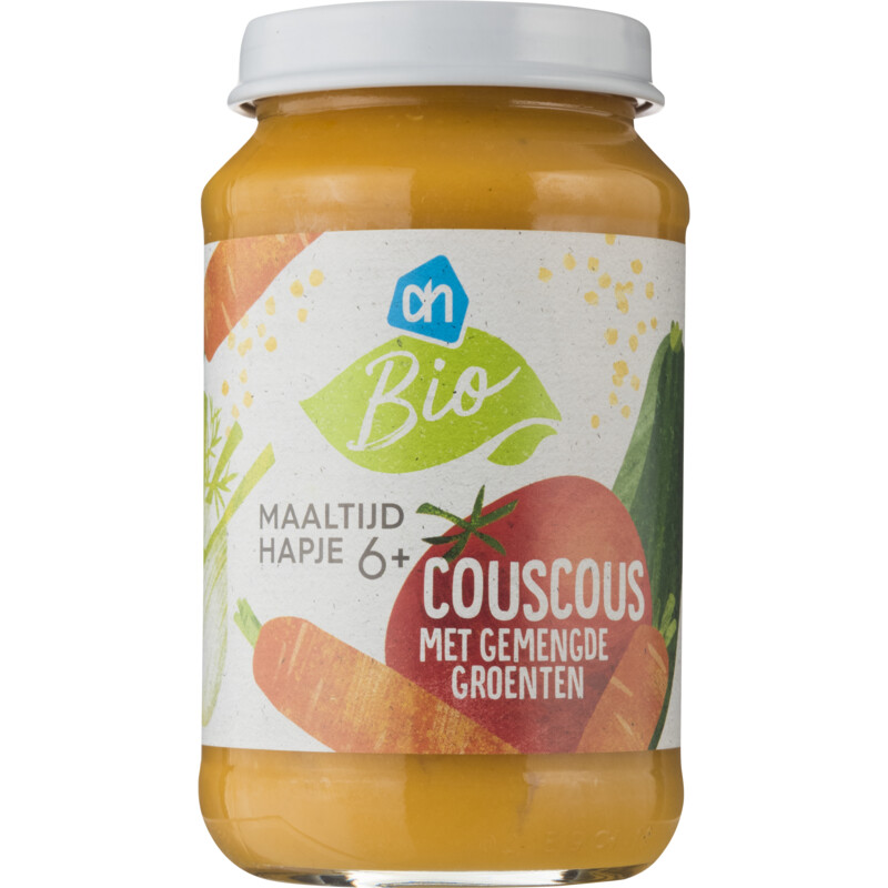 Een afbeelding van AH Biologisch Couscous met gemengde groente 6m+