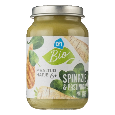 pdp-image-AH Biologisch Spinazie en pastinaak met kip 6m+