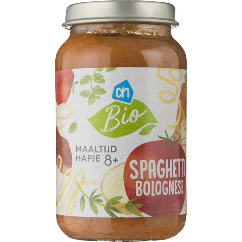 AH Biologisch Spaghetti bolognese 8m+ reserveren Albert Heijn