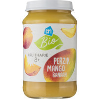Een afbeelding van AH Biologisch Perzik - Mango - Banaan 8m06
