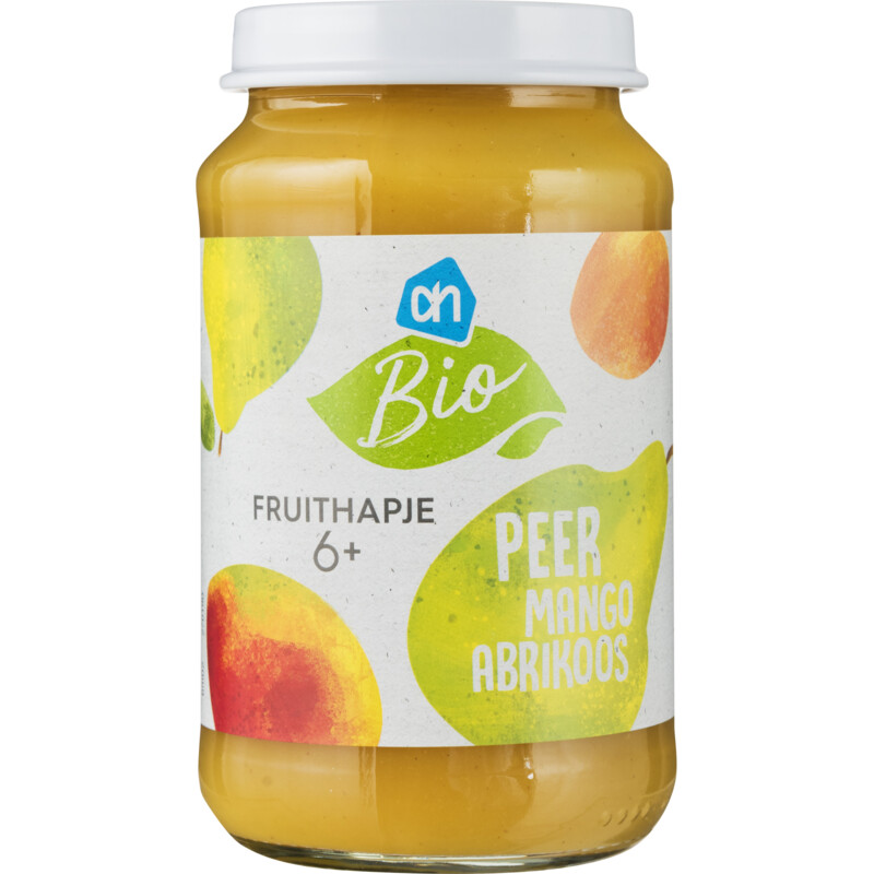 Een afbeelding van AH Biologisch Fruithapje peer mango abrikoos 6m+