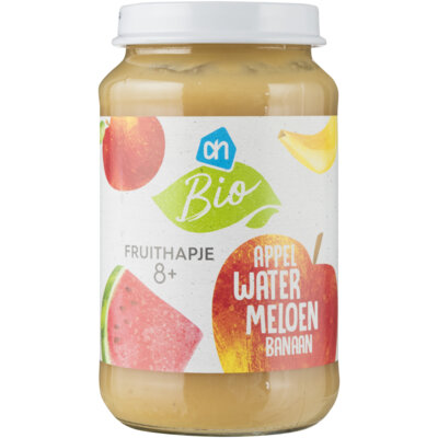 pdp-image-AH Biologisch Fruithapje appel watermeloen banaan 8m+
