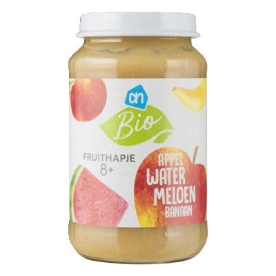 pdp-image-AH Biologisch Fruithapje appel watermeloen banaan 8m+