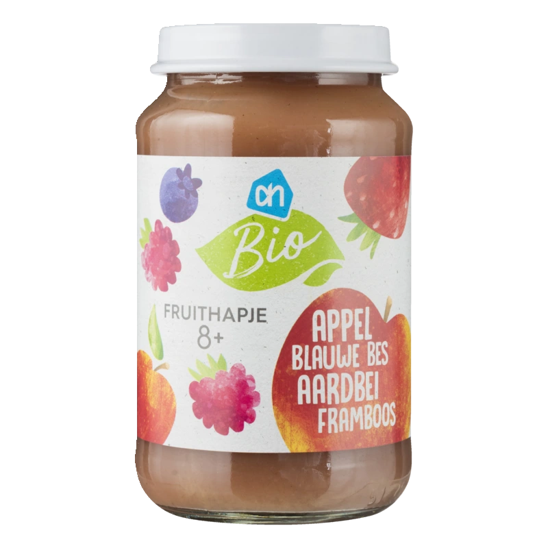 Fruithapje appel blauwe bes aardbei 8m+