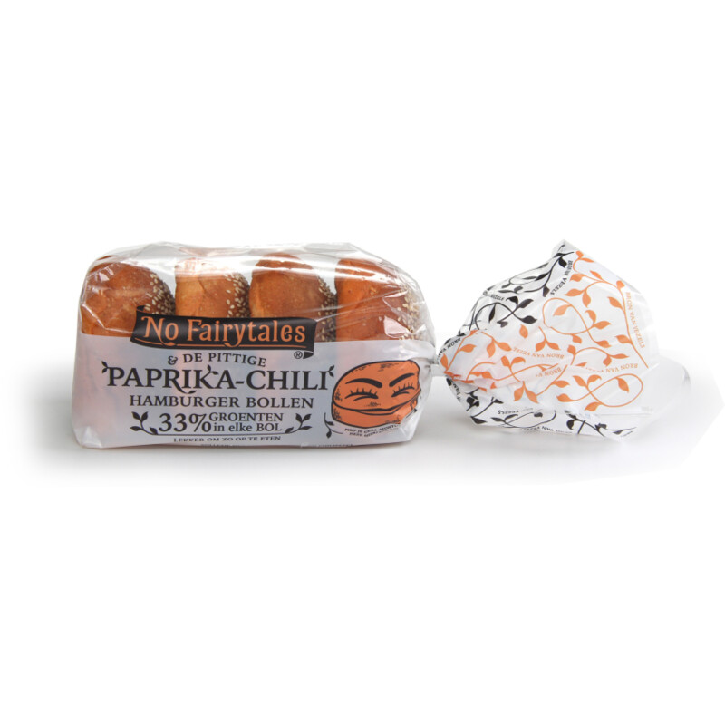 Een afbeelding van No Fairytales Hamburgerbroodjes Paprika chili