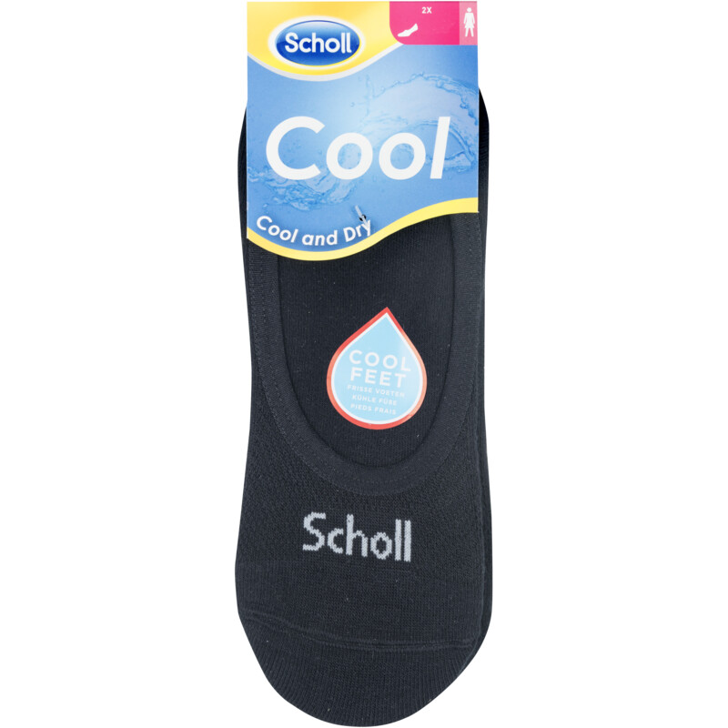 Een afbeelding van Scholl Sok dames cool & dry zwart 39-42