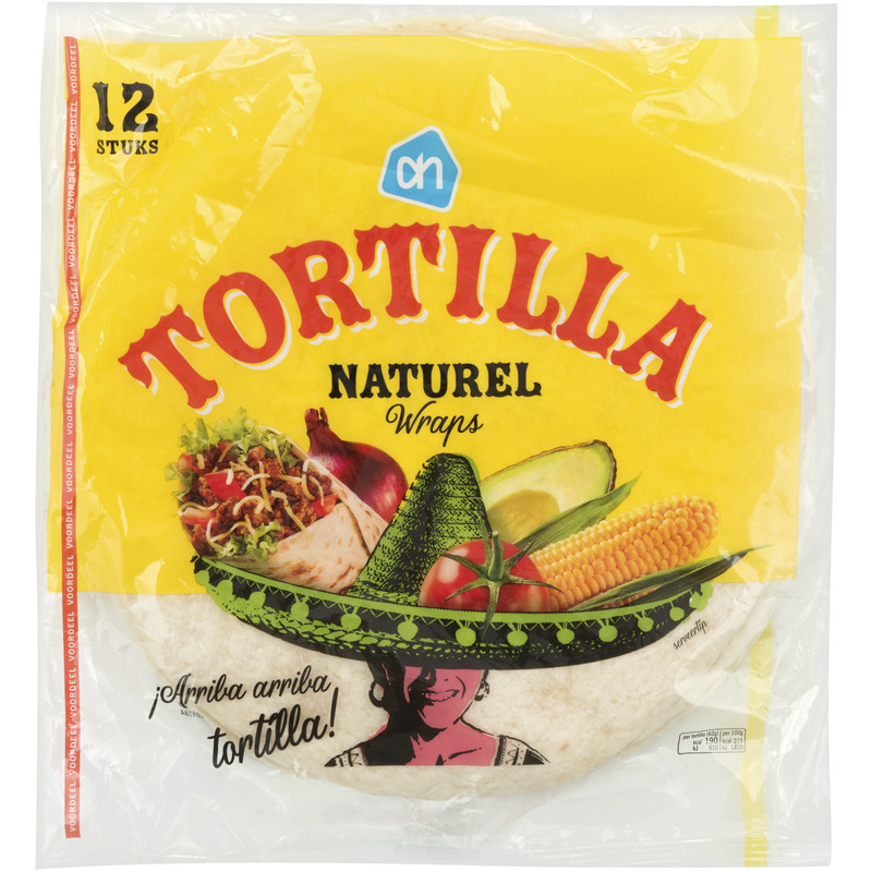 Een afbeelding van AH Tortilla naturel wraps