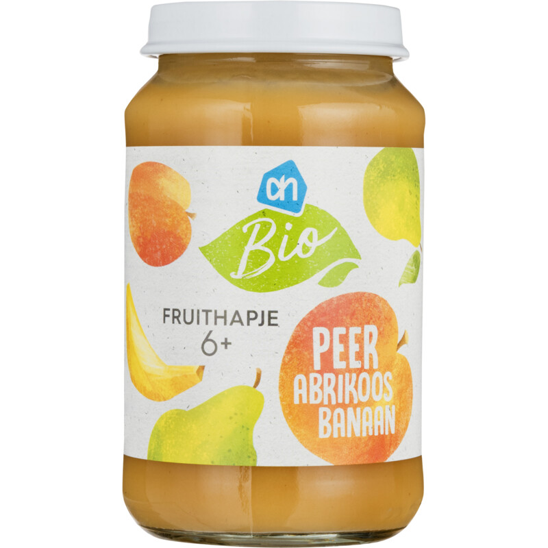 Een afbeelding van AH Biologisch Fruithapje peer abrikoos banaan 6m+