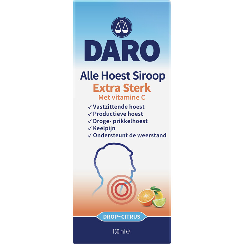 Een afbeelding van Daro Alle hoest siroop met vitamine c