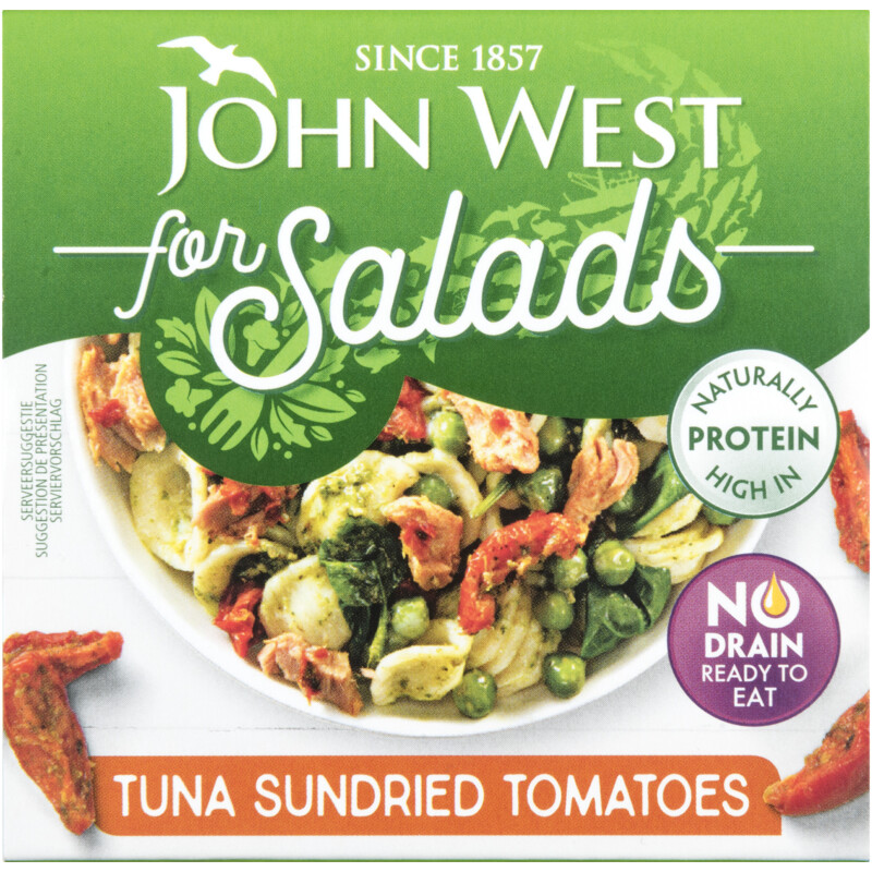 Een afbeelding van John West Tuna for Salads Sun Dried Tomato