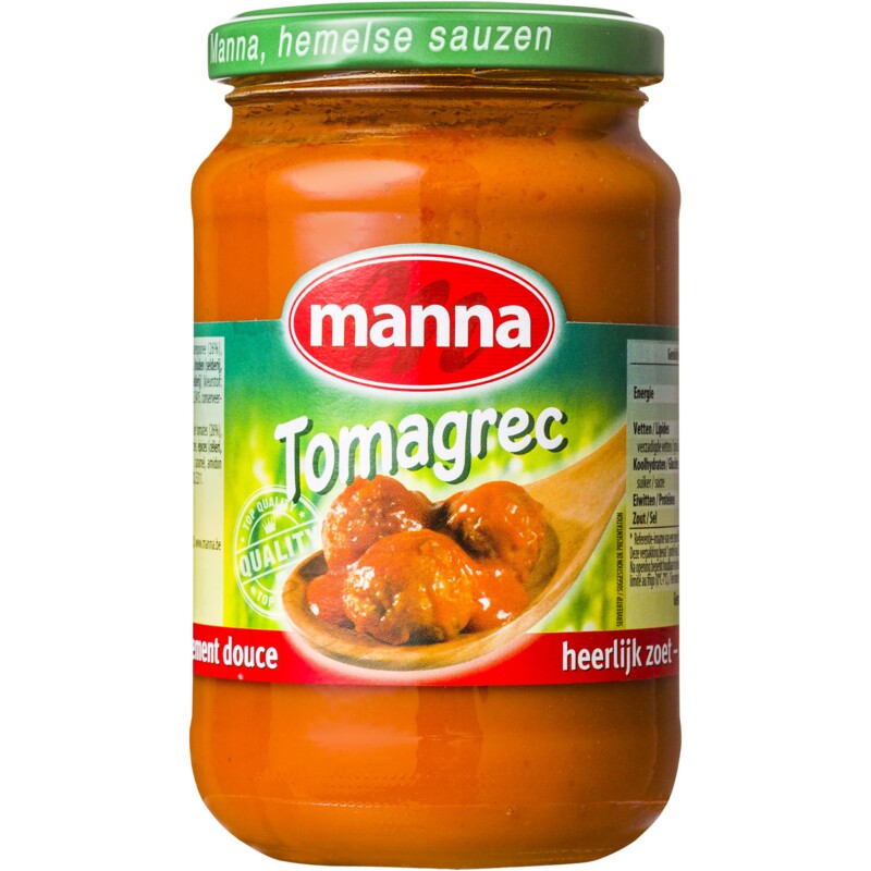 Een afbeelding van Manna Tomagrec saus bel