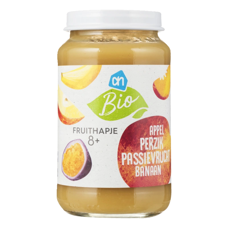 AH Biologisch Fruithapje appel perzik 8m+