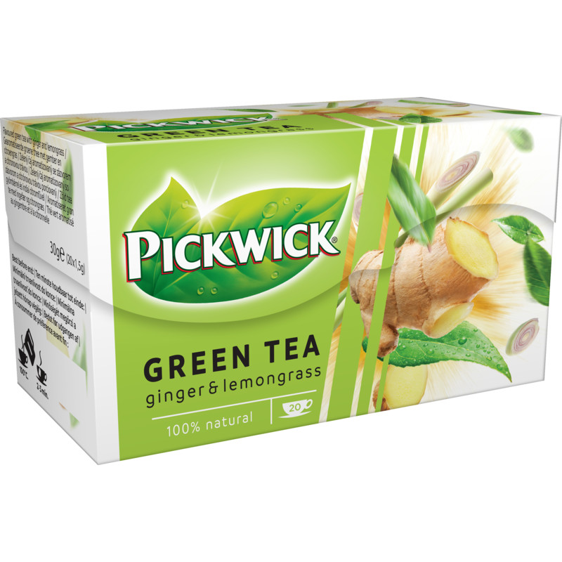 Een afbeelding van Pickwick Green ginger & lemongrass