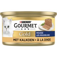 Een afbeelding van Gourmet Gold mousse kalkoen kattenvoer nat