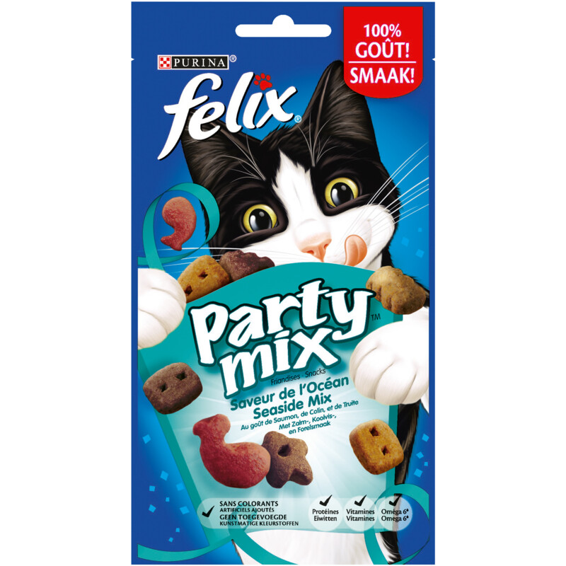 Een afbeelding van Felix Party mix seaside kattensnack