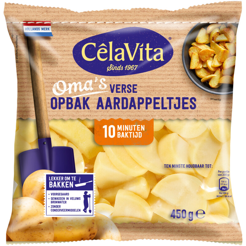 Een afbeelding van CêlaVíta Oma's opbak aardappeltjes