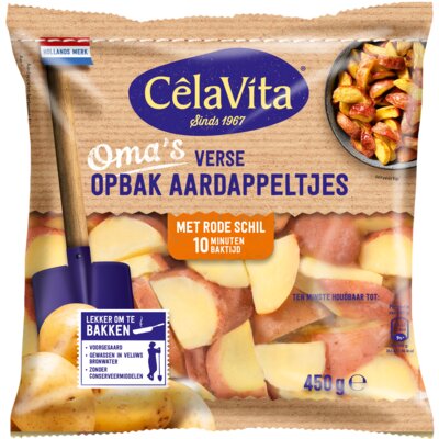 CêlaVíta Oma's verse opbak aardappeltjes rood