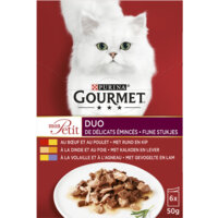 Een afbeelding van Gourmet Mon petit rund & kip in saus duo 6-pack