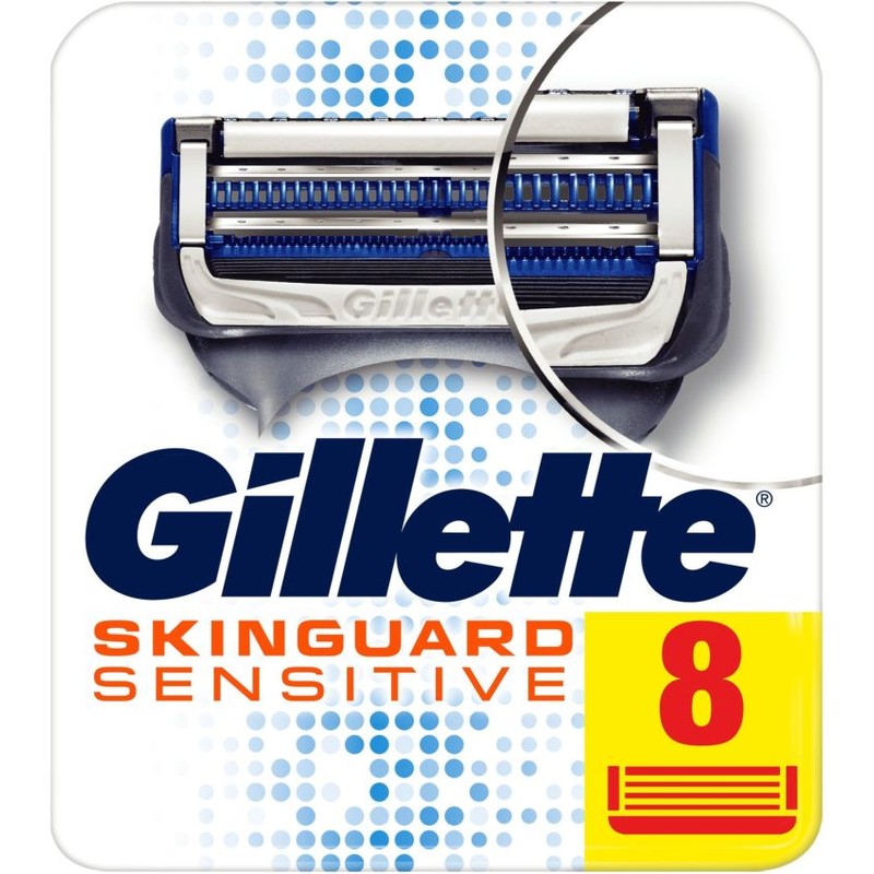 Een afbeelding van Gillette Skinguard mesjes midsize 8-pack