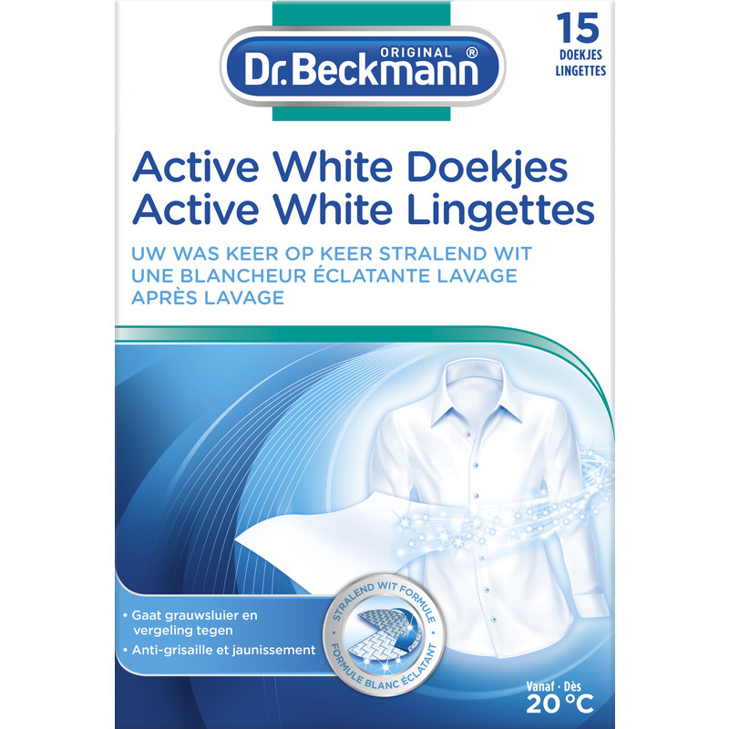 Een afbeelding van Dr. Beckmann Active white doekjes