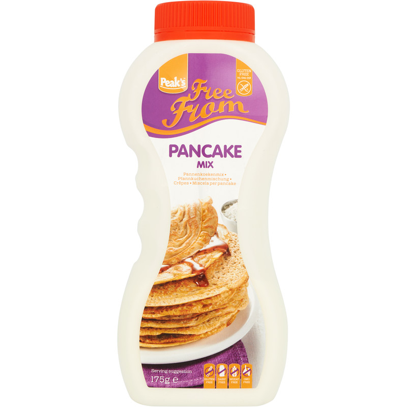 Een afbeelding van Peak's Pancake shaker glutenvrij