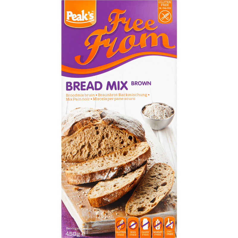 Een afbeelding van Peak's Broodmix bruin glutenvrij
