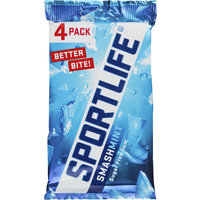 Een afbeelding van Sportlife Smashmint gum sugarfree 4-pack