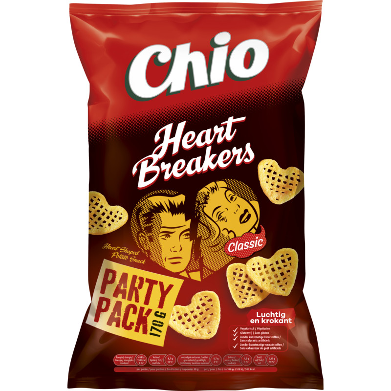Een afbeelding van Chio Heartbreakers classic partypack