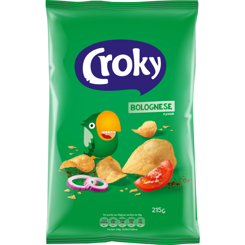 Een afbeelding van Croky Chips bolognese