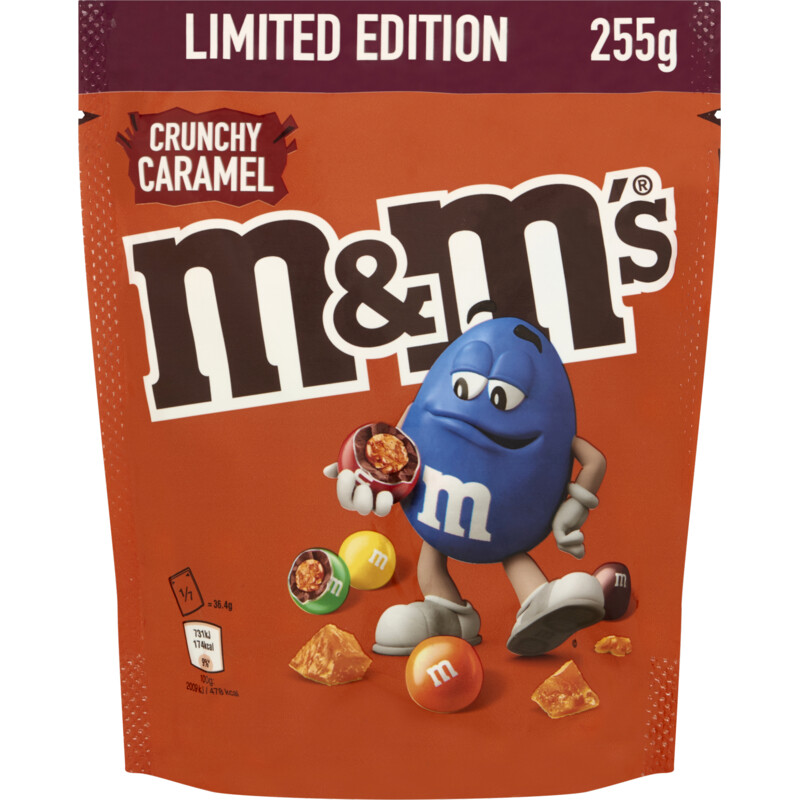 Een afbeelding van M&M's crunchy caramel