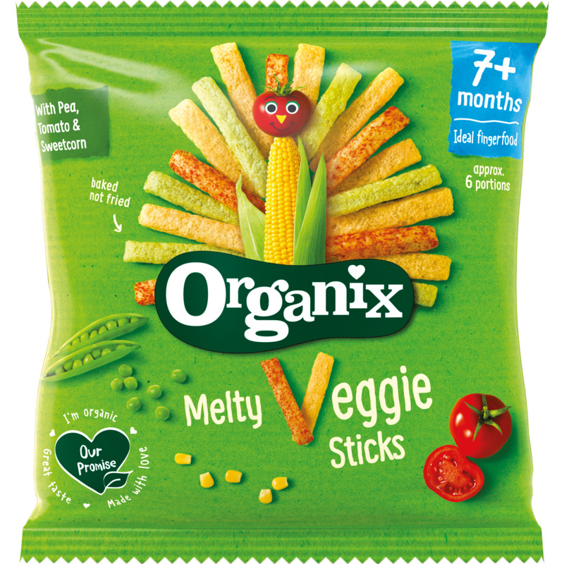 Een afbeelding van Organix Veggie groente sticks 7 mnd