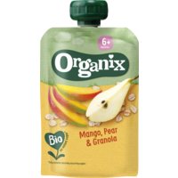 Een afbeelding van Organix Knijpfruit mango peer granola 6 mnd