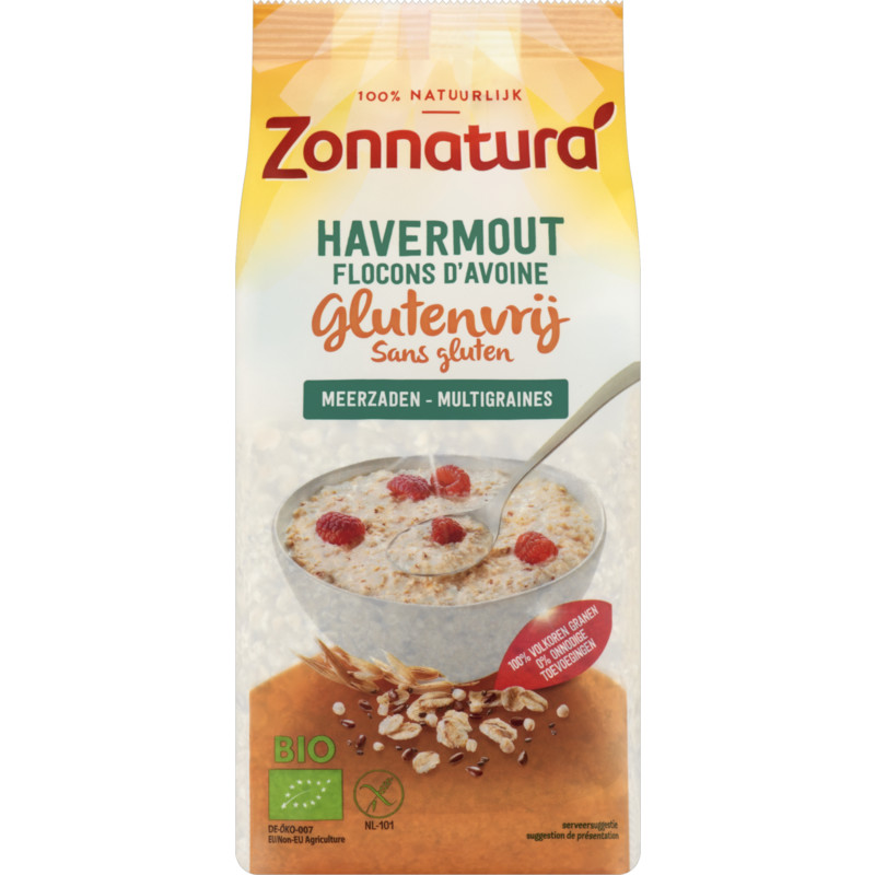 Een afbeelding van Zonnatura Havermout meerzaden glutenvrij