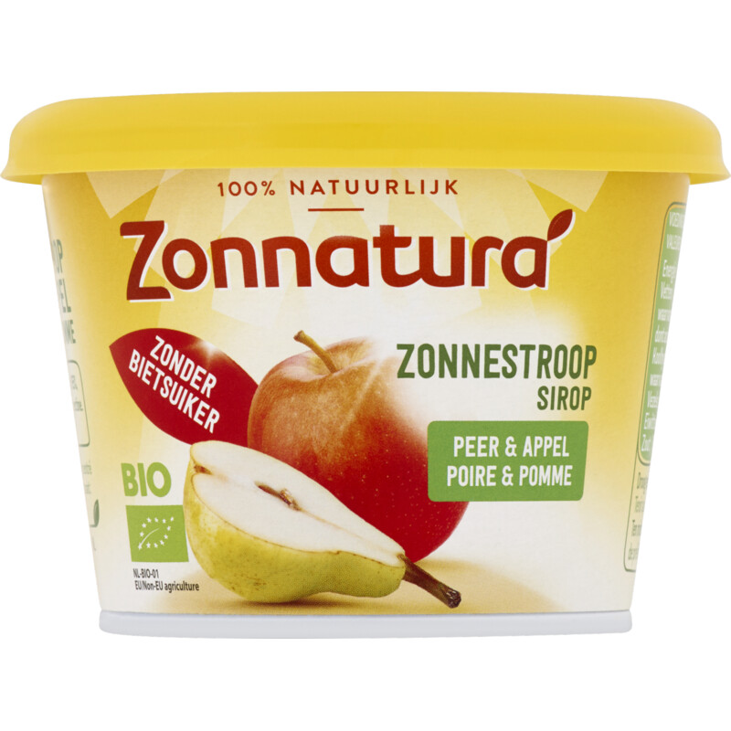Een afbeelding van Zonnatura Zonnestroop peer & appel
