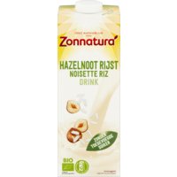 Een afbeelding van Zonnatura Hazelnoot rijst drink biologisch