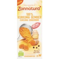 Een afbeelding van Zonnatura 100% kurkuma gember kruideninfusie