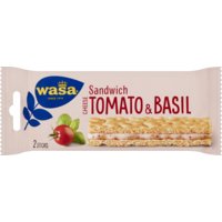 Een afbeelding van Wasa Sandwich tomato & basil 3-pack
