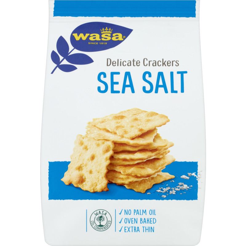 Een afbeelding van Wasa Delicate cracker seasalt