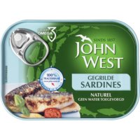 Een afbeelding van John West Gegrilde sardines naturel