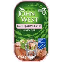 Een afbeelding van John West Kabeljauwlever